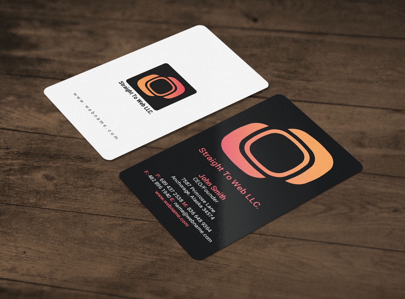 Business Card Design by chandrayaan.creative for Straight To Web LLC | Design #16659314