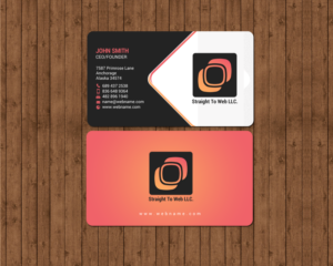 Visitenkarten-Design von chandrayaan.creative für Straight To Web LLC | Design: #16659440