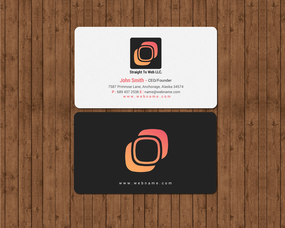 Business Card Design by chandrayaan.creative for Straight To Web LLC | Design #16659462