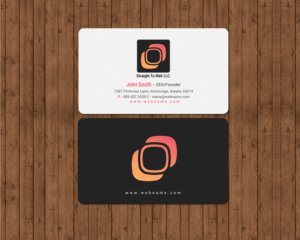 Visitenkarten-Design von chandrayaan.creative für Straight To Web LLC | Design: #16659462