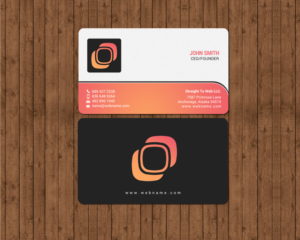 Visitenkarten-Design von chandrayaan.creative für Straight To Web LLC | Design: #16659464