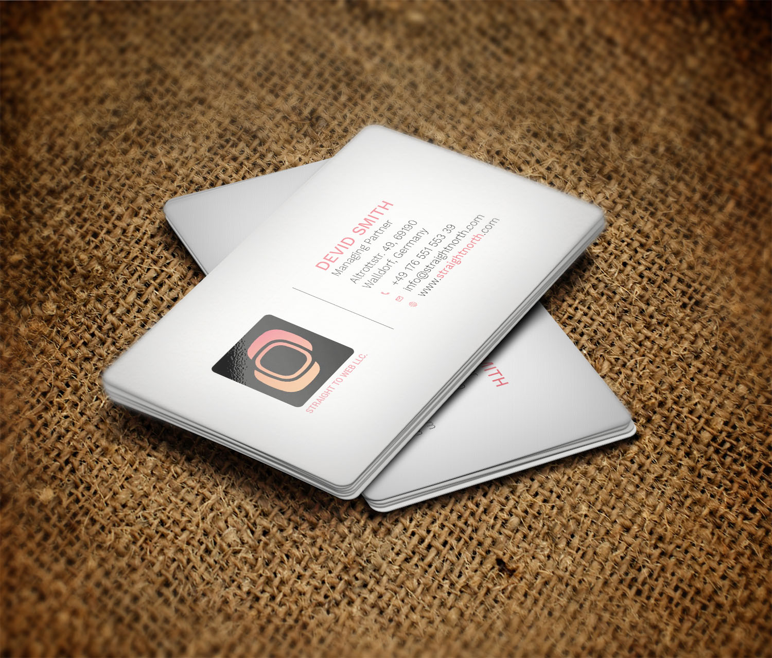 Visitenkarten-Design von Graphic Flame für Straight To Web LLC | Design #16682687