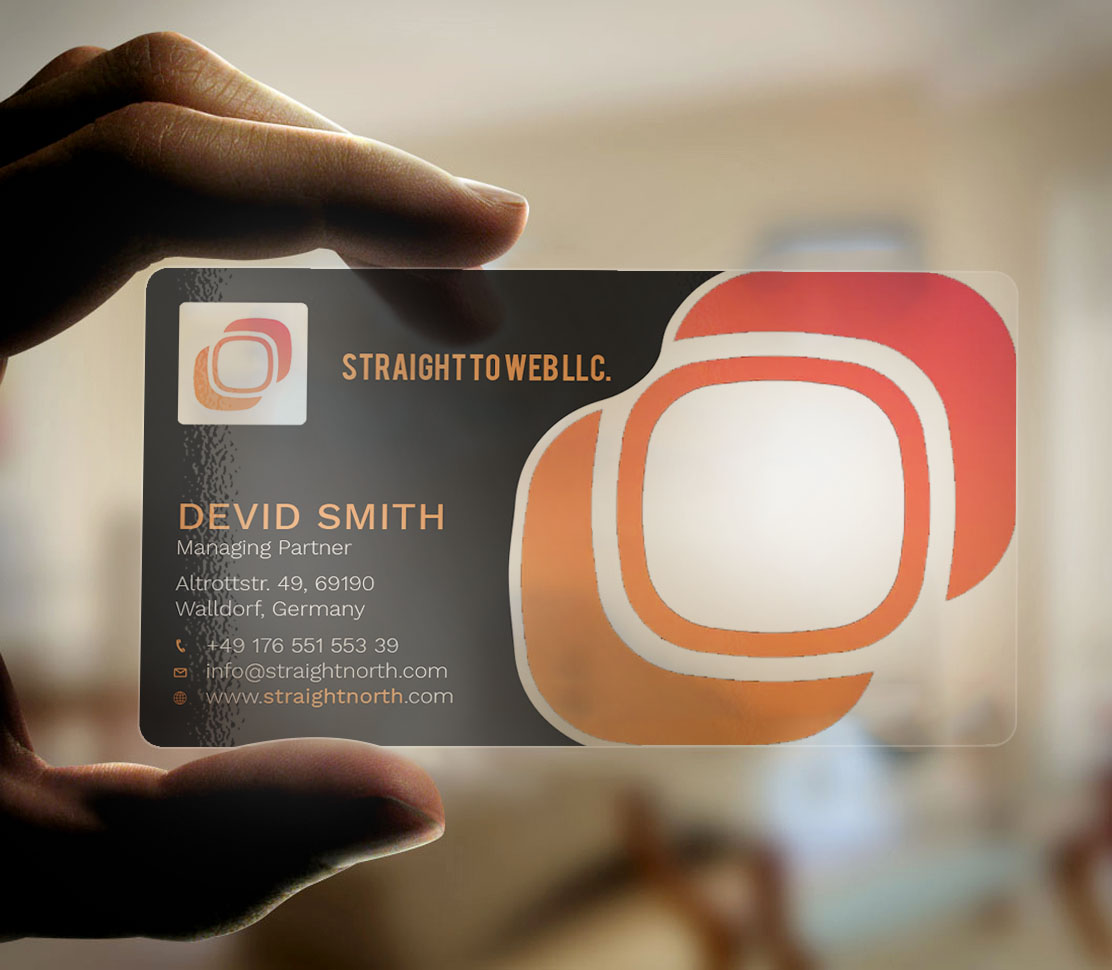 Business Card Design by Graphic Flame for Straight To Web LLC | Design #16682715