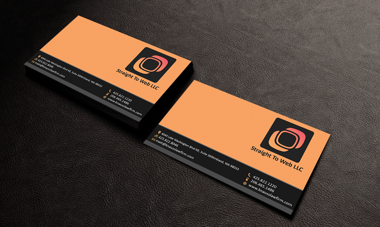 Business Card Design by Edirisingha for Straight To Web LLC | Design #16681907