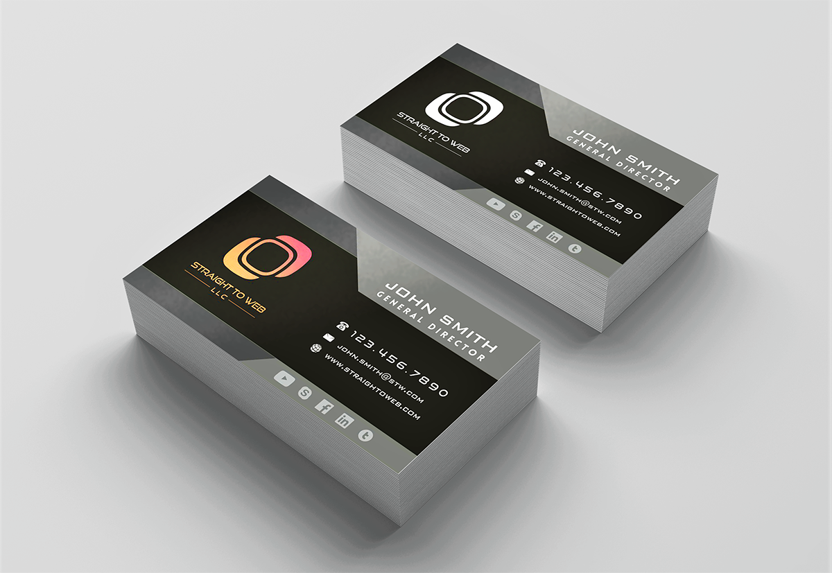 Visitenkarten-Design von chameerakasundb für Straight To Web LLC | Design #16751205