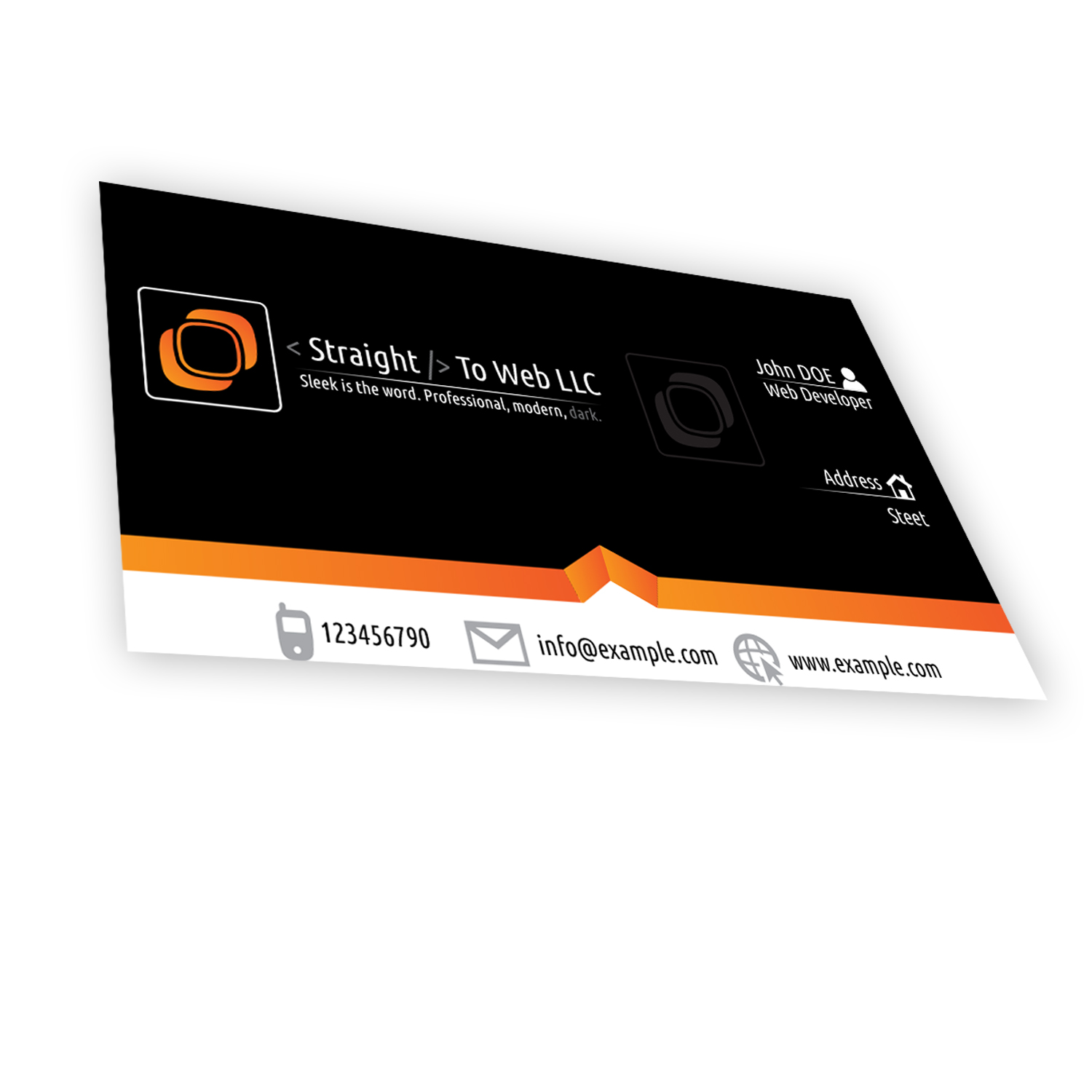 Design de Carte de Visite par K. David pour Straight To Web LLC | Design #16738183