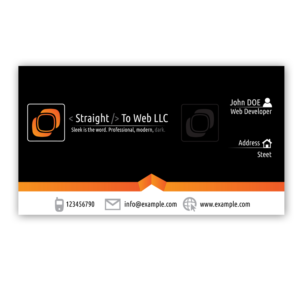 Business Card Design by K. David for Straight To Web LLC | Design: #16738229