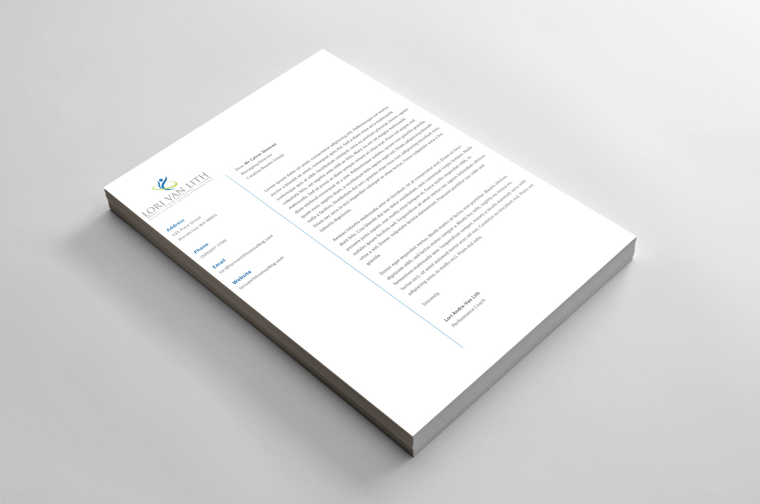 Diseño de Logo por DesignDUO para Lori Van Lith Consulting | Diseño #16773613