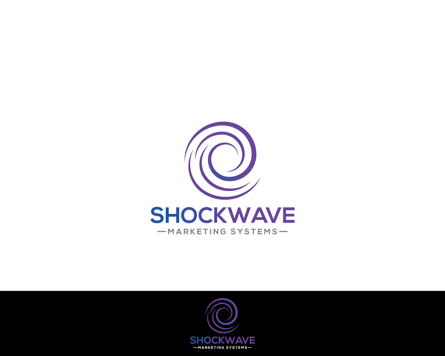 Logo Design by MAWBM for Shockwave Marketing Systems | Design #16630558