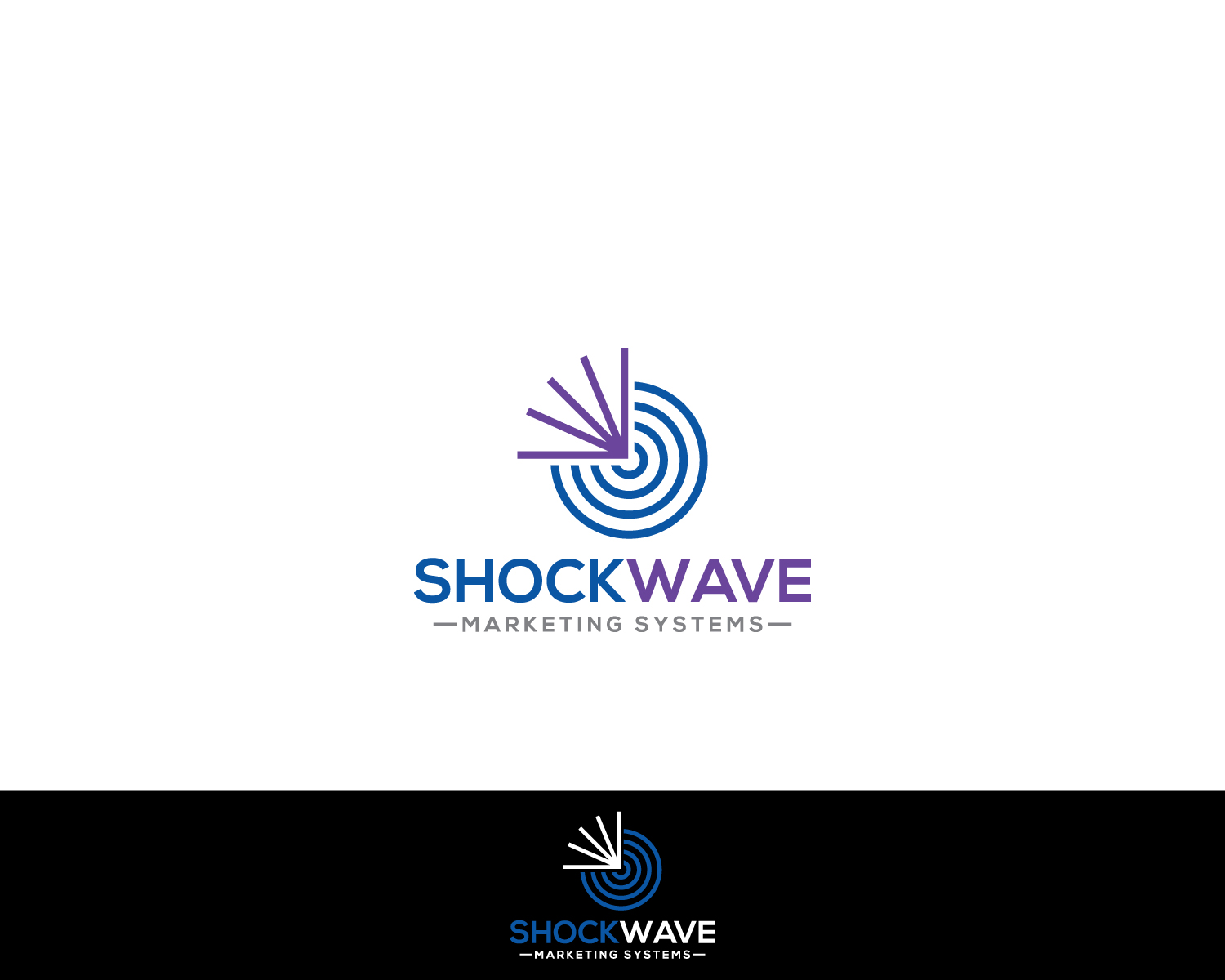 Logo Design by MAWBM for Shockwave Marketing Systems | Design #16638512