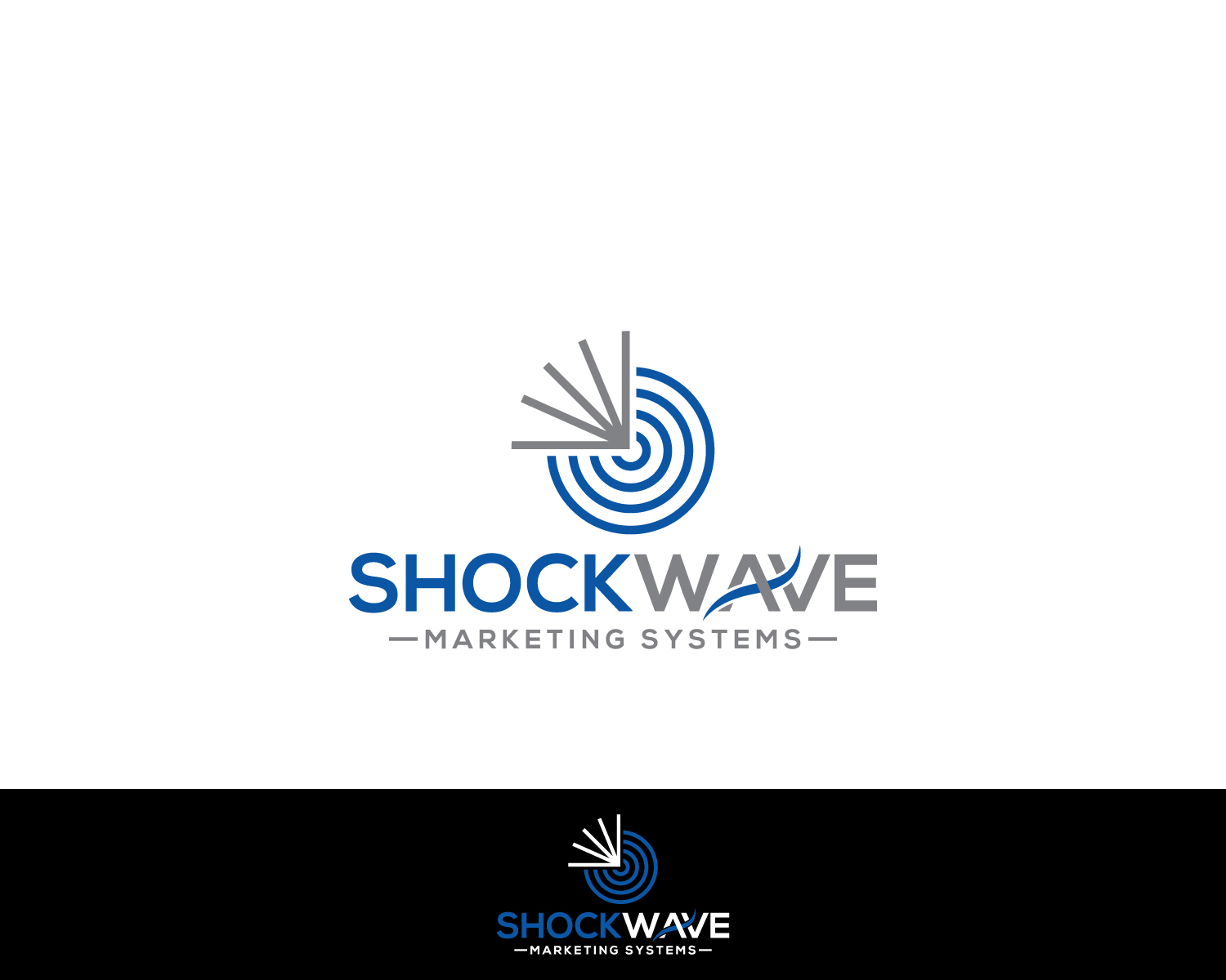 Logo Design by MAWBM for Shockwave Marketing Systems | Design #16695341