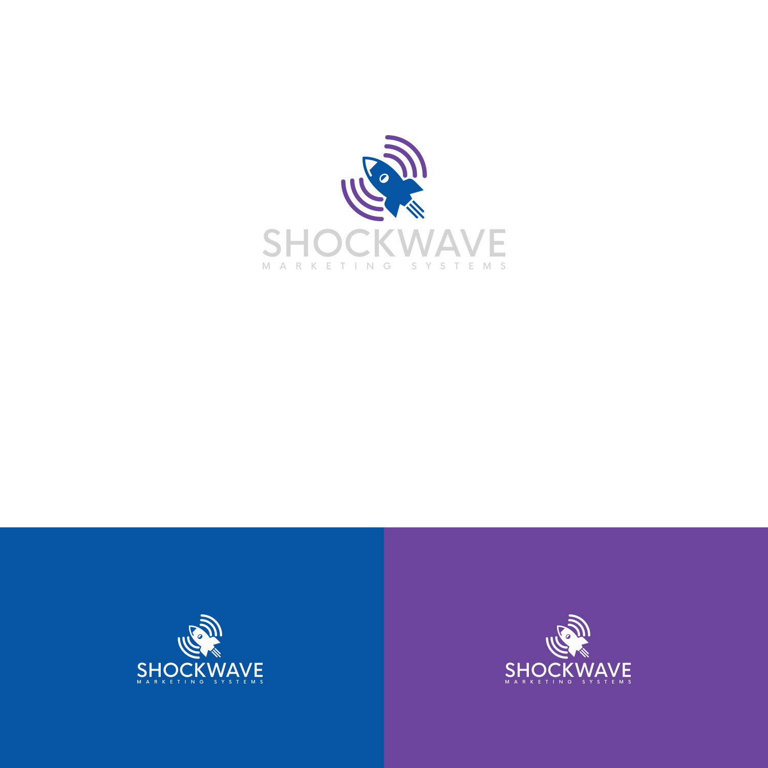 Logo-Design von DesignDUO für Shockwave Marketing Systems | Design #16682441