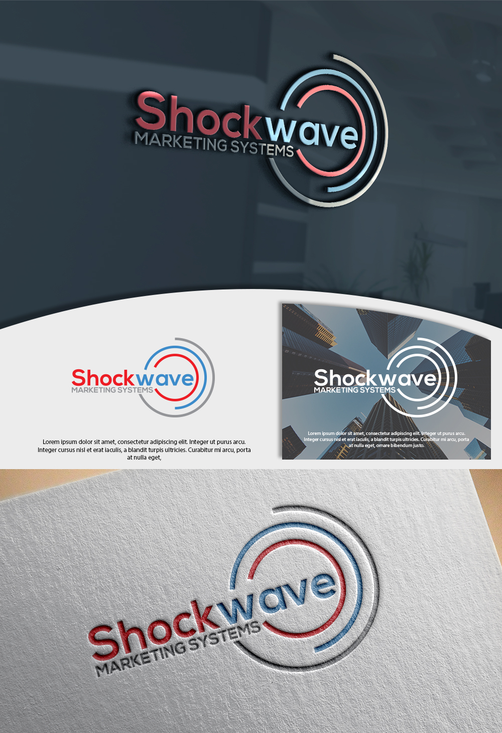 Diseño de Logo por InkForge Studio para Shockwave Marketing Systems | Diseño: #16640024