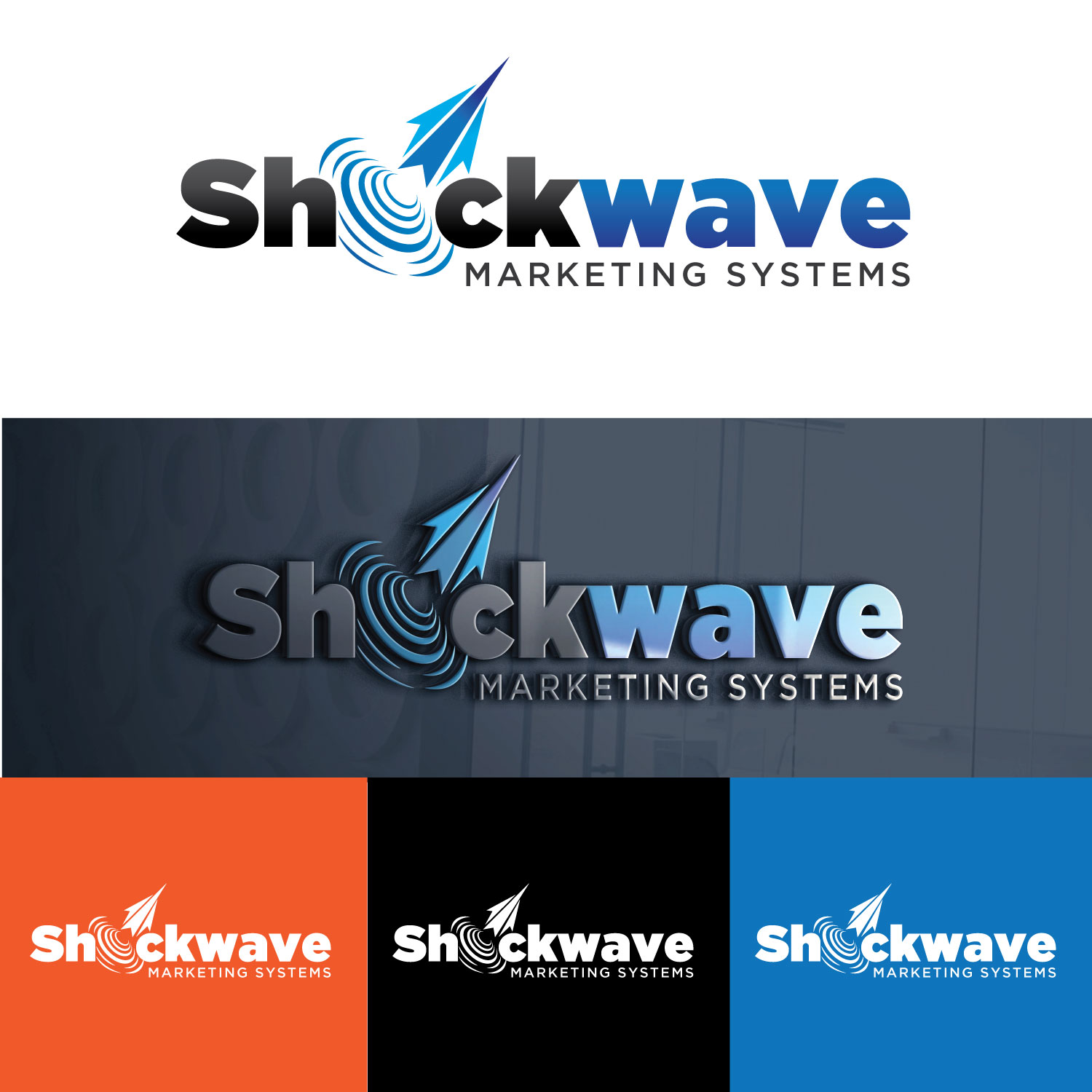 Logo Design by concepts for Shockwave Marketing Systems | Design #16635388