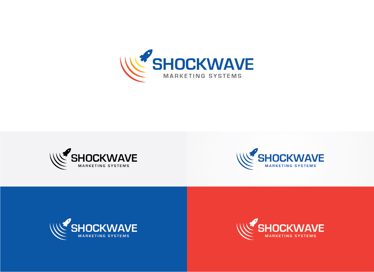 Logo Design by Muhammad Imran 3 for Shockwave Marketing Systems | Design #16622811