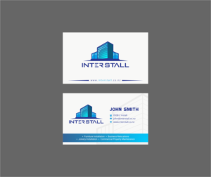 Diseño de Tarjeta de Presentación por INDIAN_Ashok para Interstall ltd | Diseño: #16613284