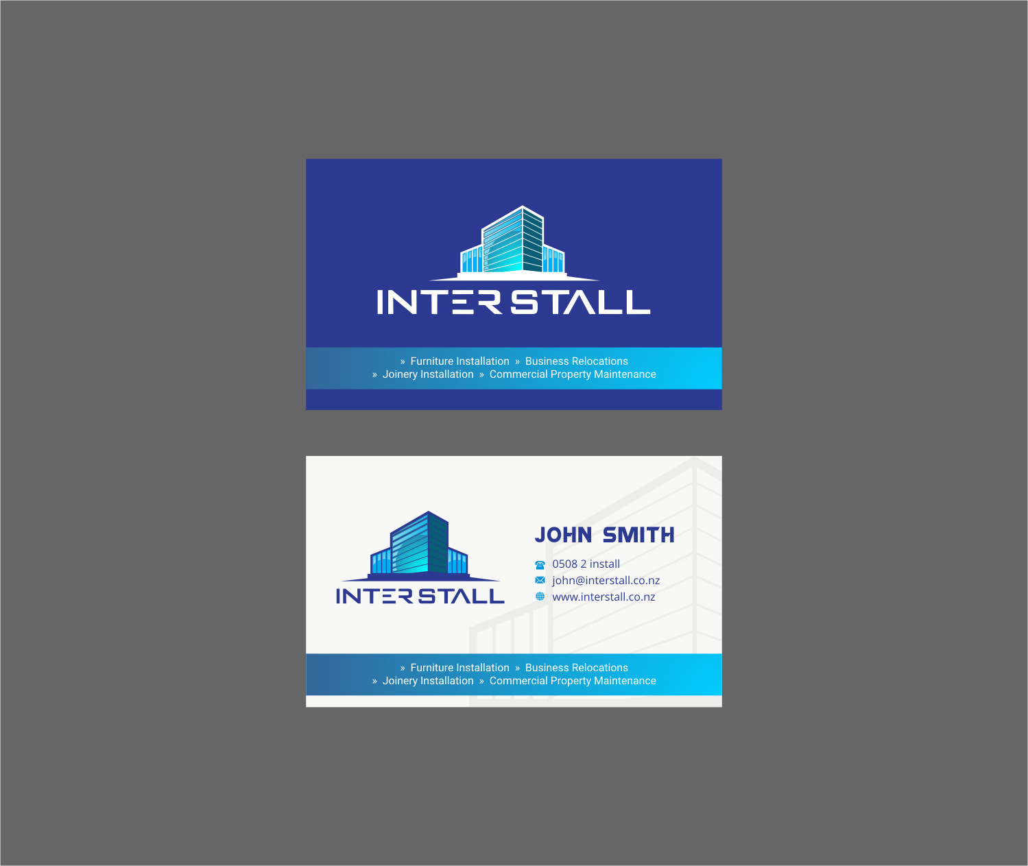 Diseño de Tarjeta de Presentación por INDIAN_Ashok para Interstall ltd | Diseño #16613301