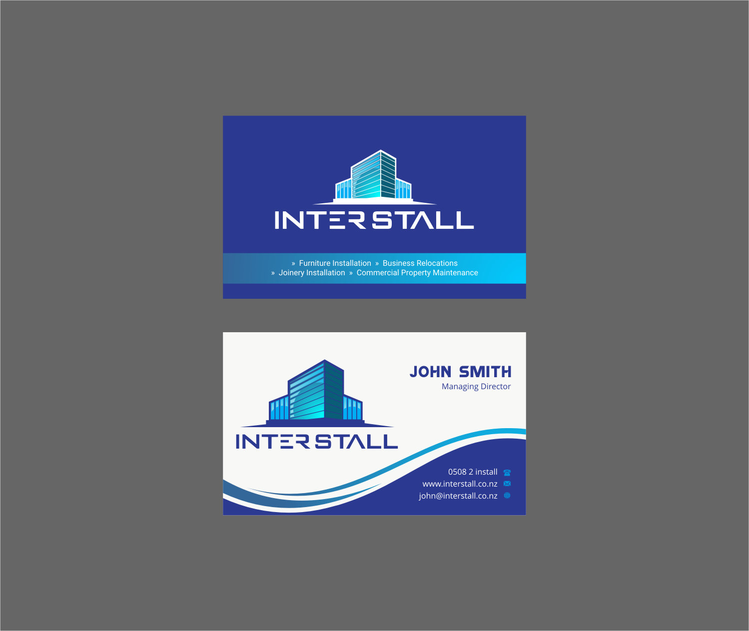 Diseño de Tarjeta de Presentación por INDIAN_Ashok para Interstall ltd | Diseño #16613302