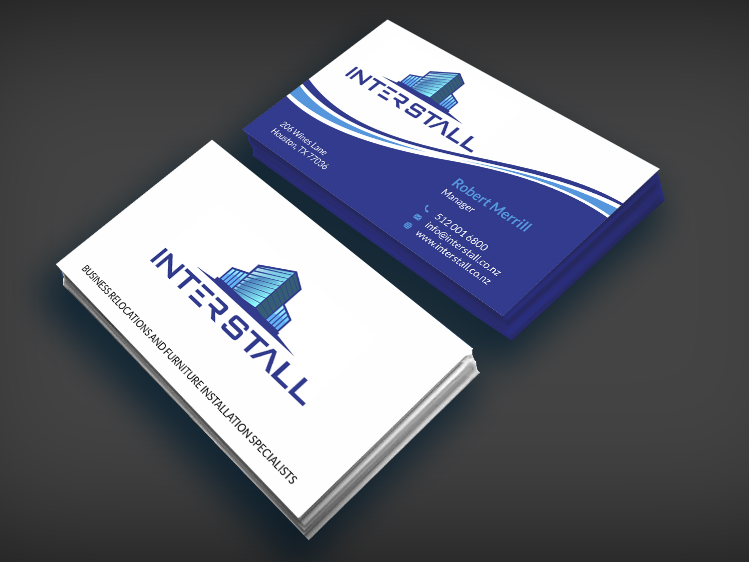 Diseño de Tarjeta de Presentación por SKYdesign para Interstall ltd | Diseño #16643843