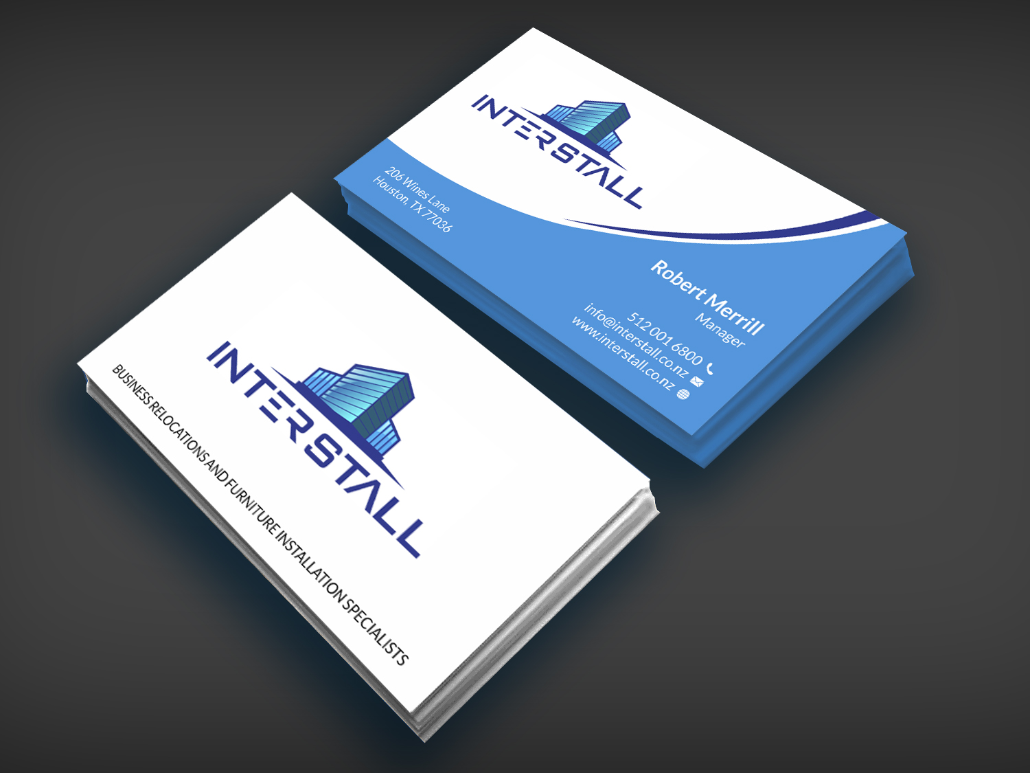 Diseño de Tarjeta de Presentación por SKYdesign para Interstall ltd | Diseño #16643851