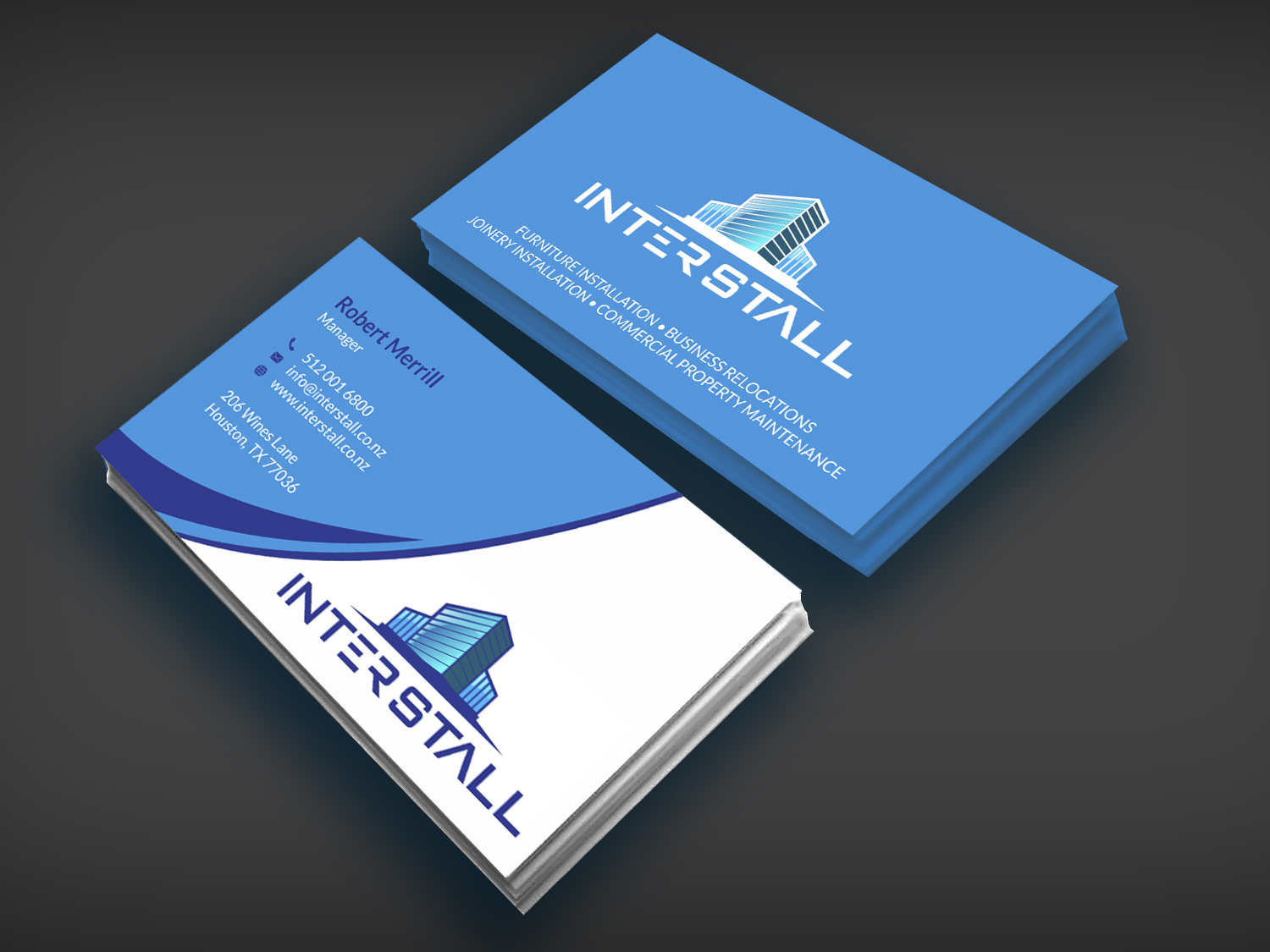 Diseño de Tarjeta de Presentación por SKYdesign para Interstall ltd | Diseño #16643859