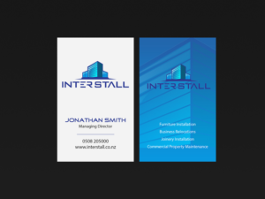 Diseño de Tarjeta de Presentación por Creations Box 2015 para Interstall ltd | Diseño: #16618792