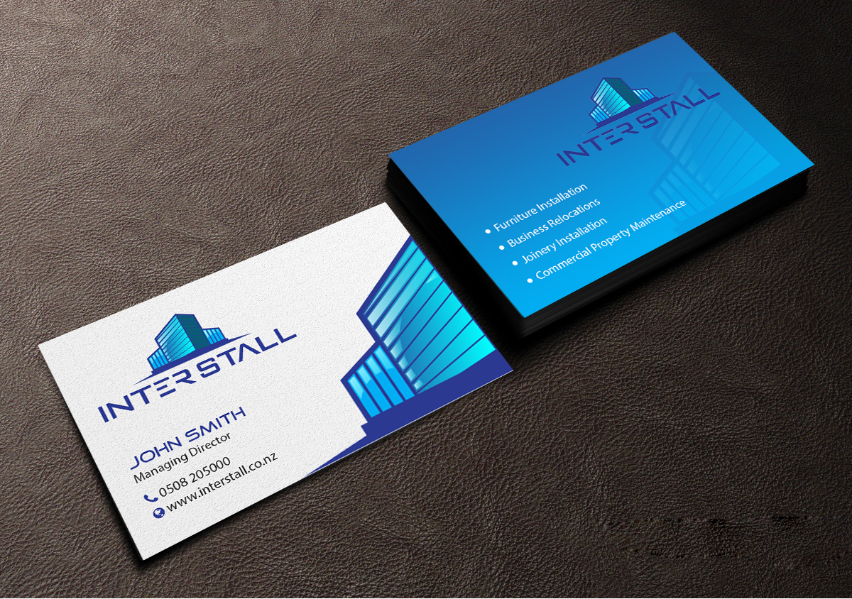 Diseño de Tarjeta de Presentación por Creations Box 2015 para Interstall ltd | Diseño #16618804