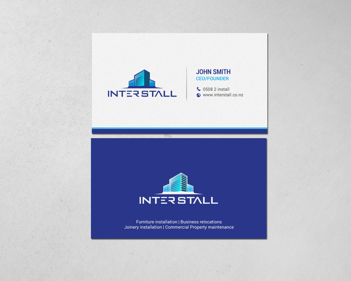 Diseño de Tarjeta de Presentación por chandrayaan.creative para Interstall ltd | Diseño #16628159