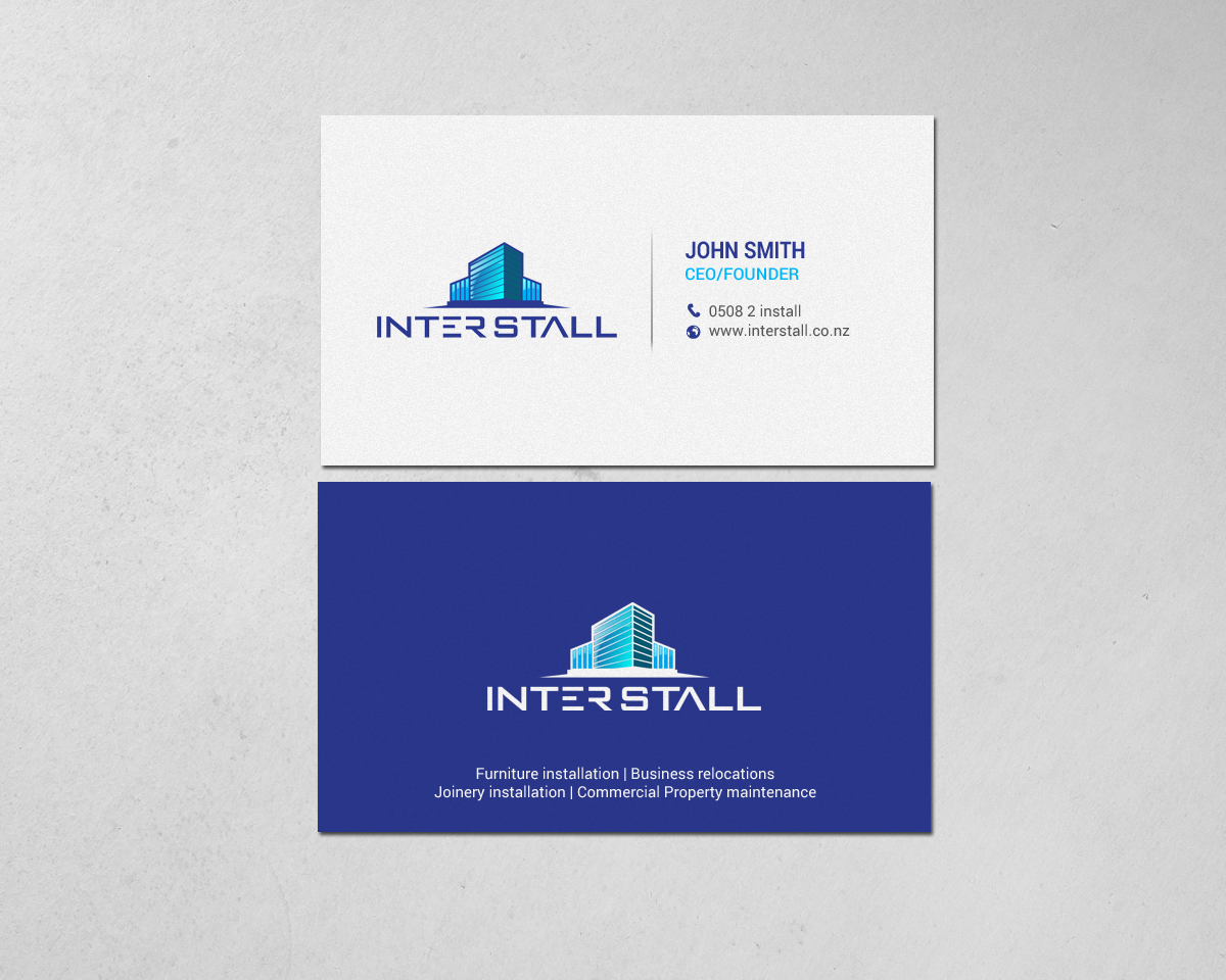 Diseño de Tarjeta de Presentación por chandrayaan.creative para Interstall ltd | Diseño #16628163