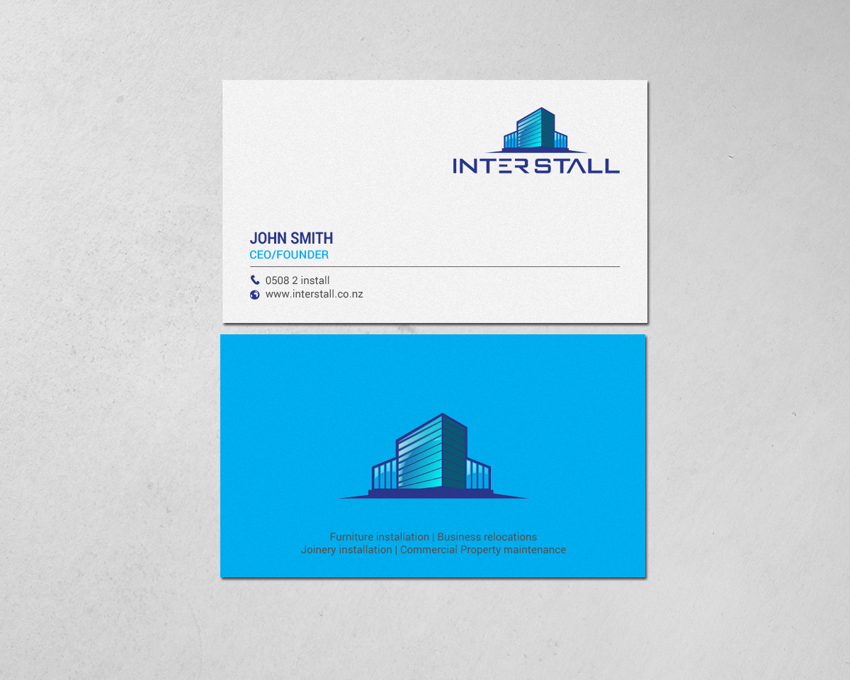 Diseño de Tarjeta de Presentación por chandrayaan.creative para Interstall ltd | Diseño #16628167