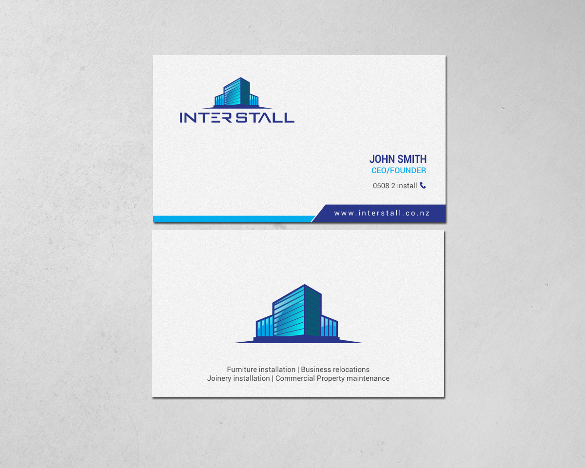 Diseño de Tarjeta de Presentación por chandrayaan.creative para Interstall ltd | Diseño #16628175