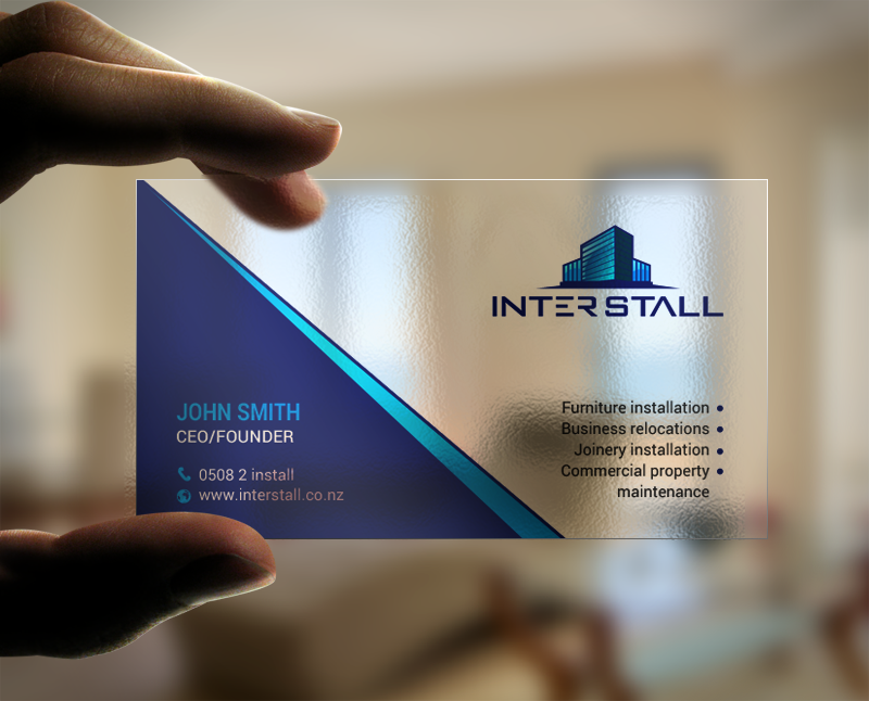 Diseño de Tarjeta de Presentación por chandrayaan.creative para Interstall ltd | Diseño #16628178