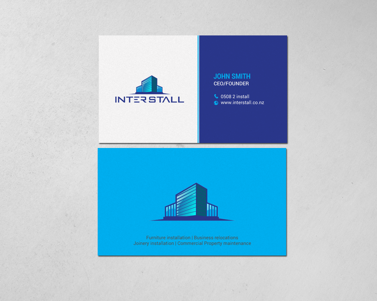 Diseño de Tarjeta de Presentación por chandrayaan.creative para Interstall ltd | Diseño #16628179