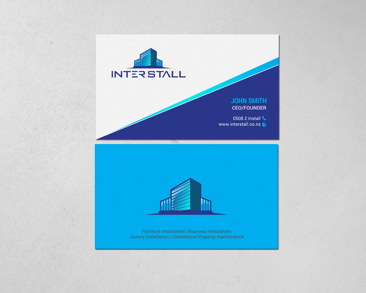 Diseño de Tarjeta de Presentación por chandrayaan.creative para Interstall ltd | Diseño #16628182