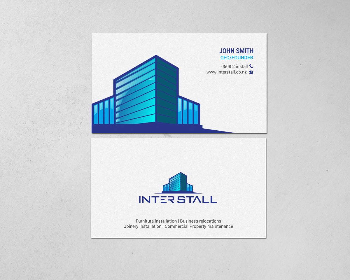 Diseño de Tarjeta de Presentación por chandrayaan.creative para Interstall ltd | Diseño #16628187