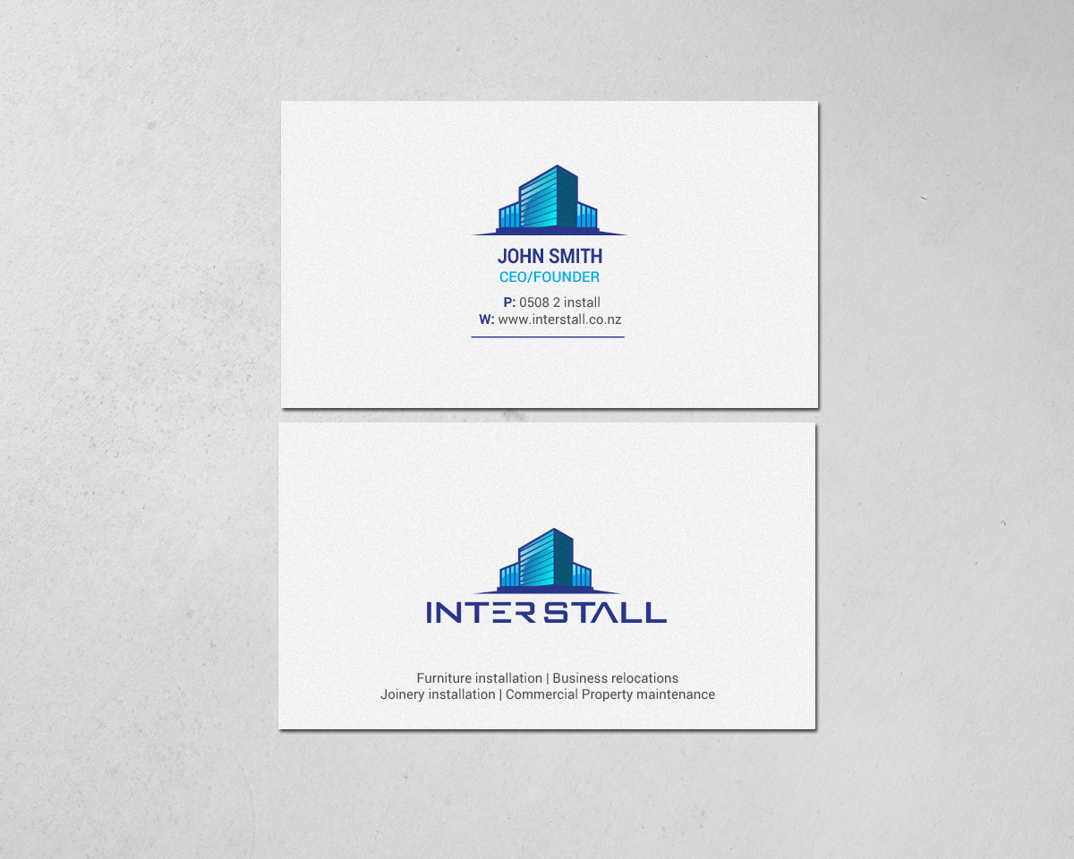 Diseño de Tarjeta de Presentación por chandrayaan.creative para Interstall ltd | Diseño #16628188