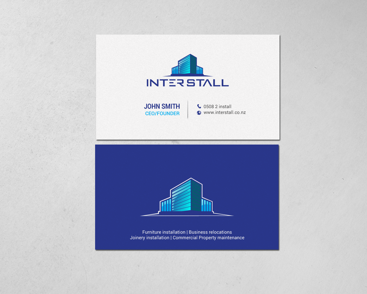 Diseño de Tarjeta de Presentación por chandrayaan.creative para Interstall ltd | Diseño #16628287