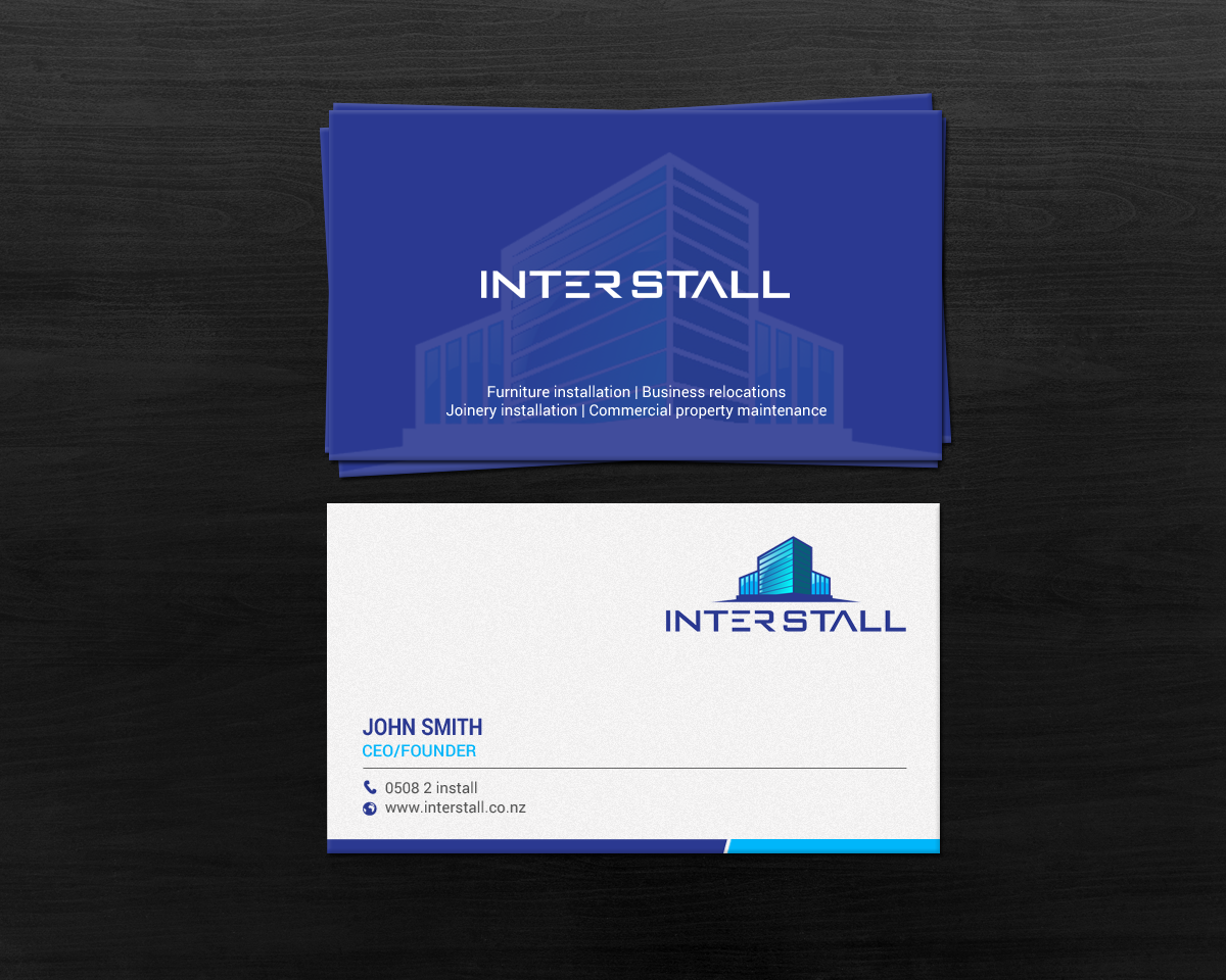 Diseño de Tarjeta de Presentación por chandrayaan.creative para Interstall ltd | Diseño #16640921