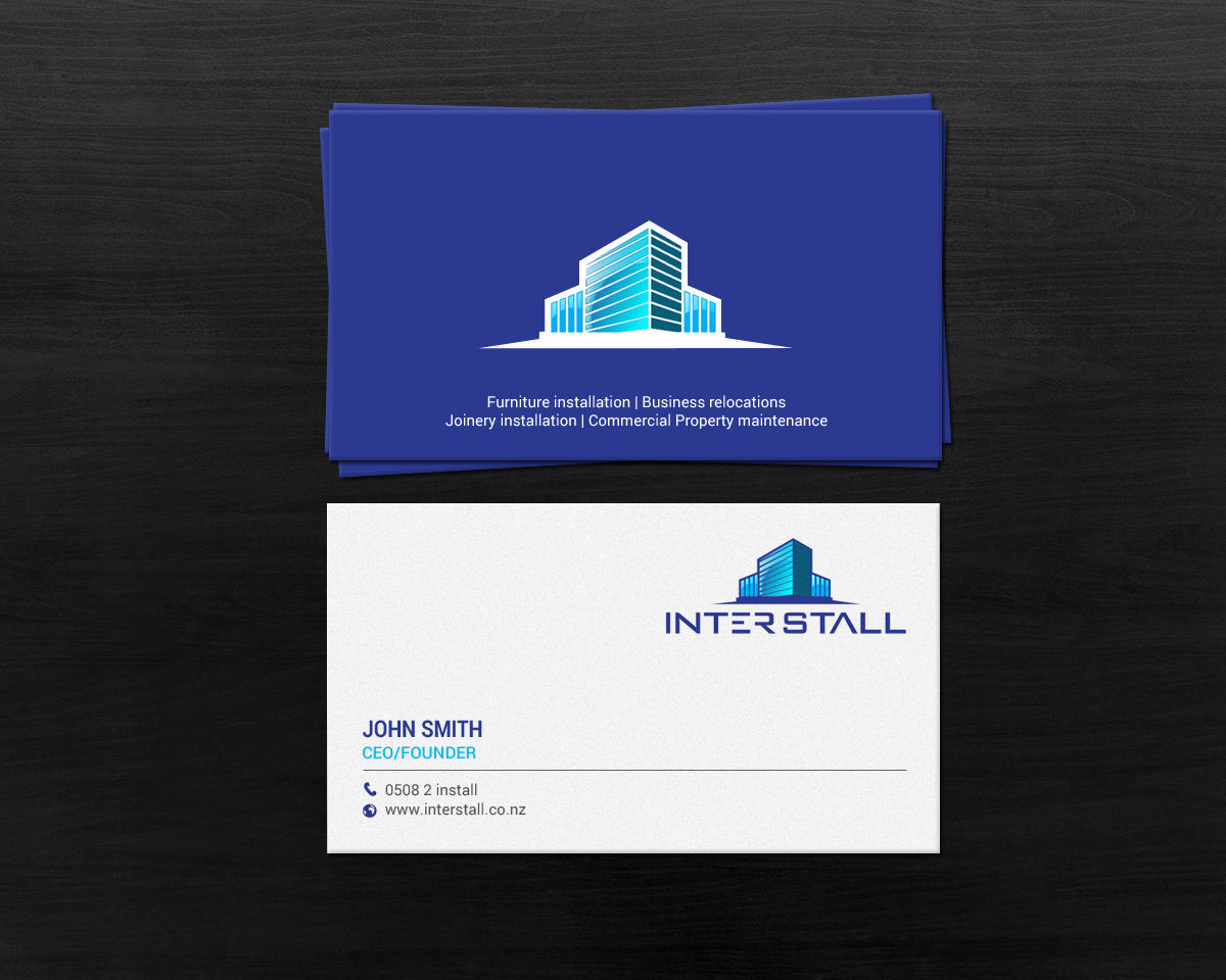 Diseño de Tarjeta de Presentación por chandrayaan.creative para Interstall ltd | Diseño #16640922