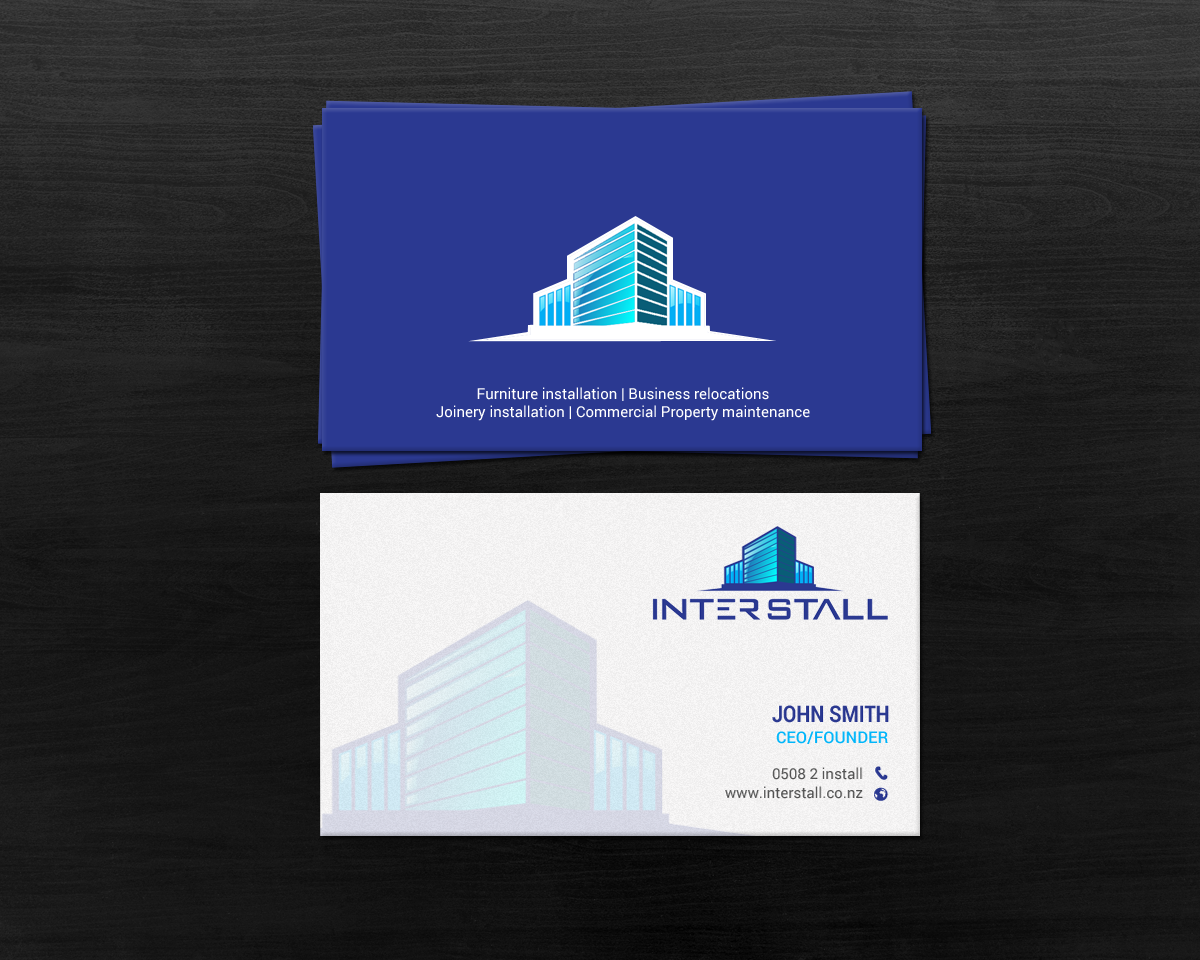 Diseño de Tarjeta de Presentación por chandrayaan.creative para Interstall ltd | Diseño #16640948