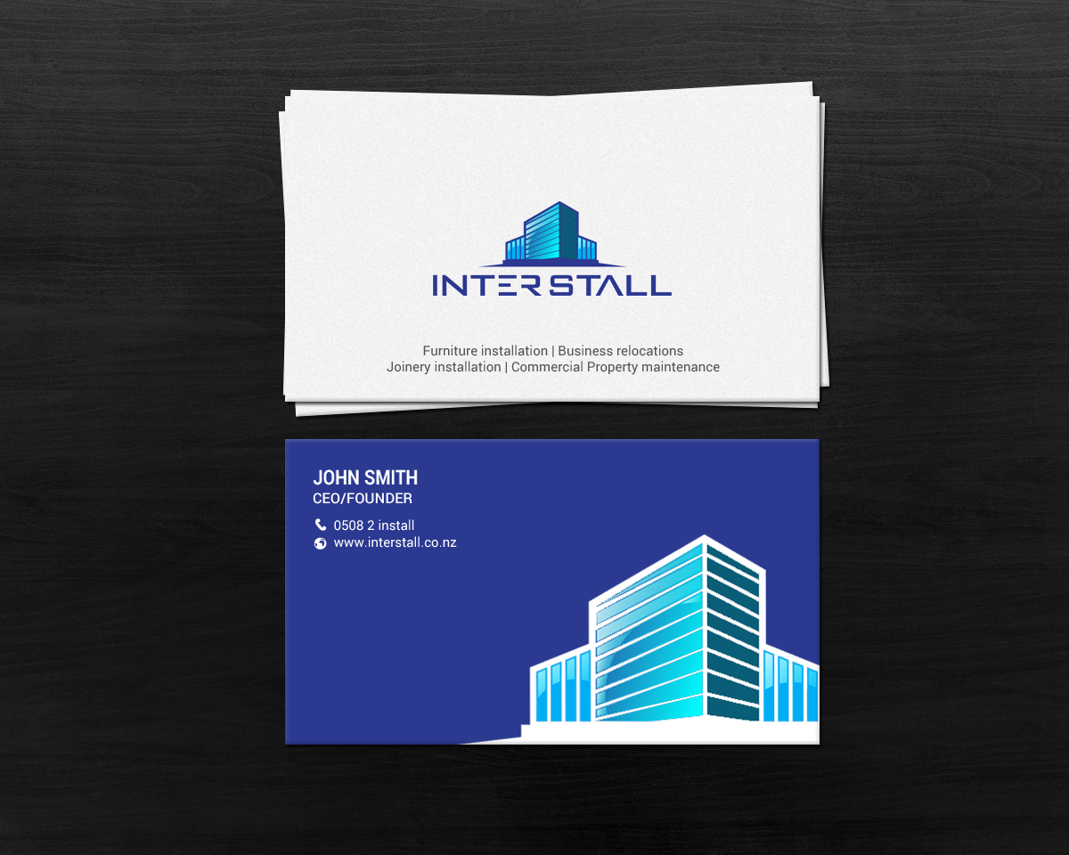 Diseño de Tarjeta de Presentación por chandrayaan.creative para Interstall ltd | Diseño #16640950