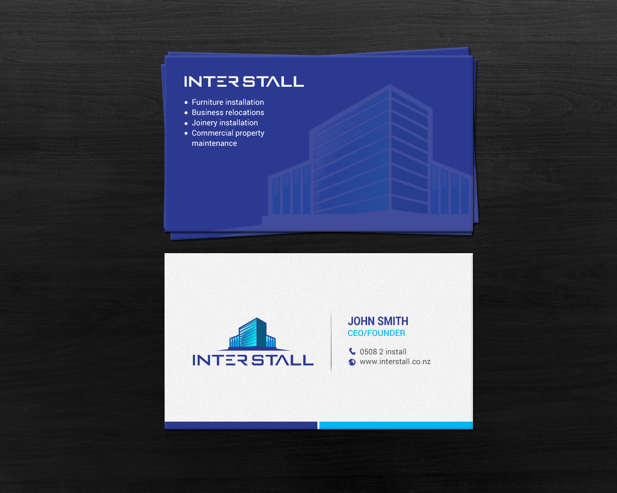 Business Card Design by chandrayaan.creative for Interstall ltd | Design #16641071