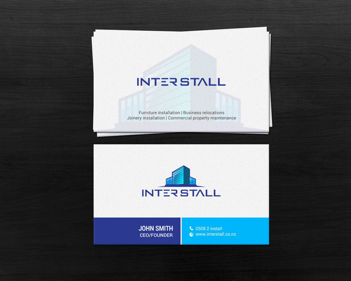 Diseño de Tarjeta de Presentación por chandrayaan.creative para Interstall ltd | Diseño #16641072