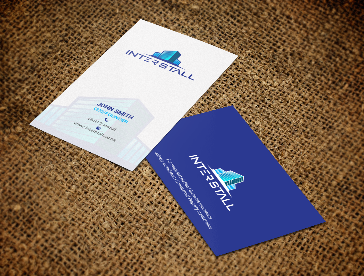 Diseño de Tarjeta de Presentación por chandrayaan.creative para Interstall ltd | Diseño #16641146