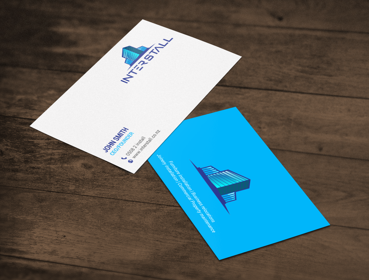 Diseño de Tarjeta de Presentación por chandrayaan.creative para Interstall ltd | Diseño #16641390