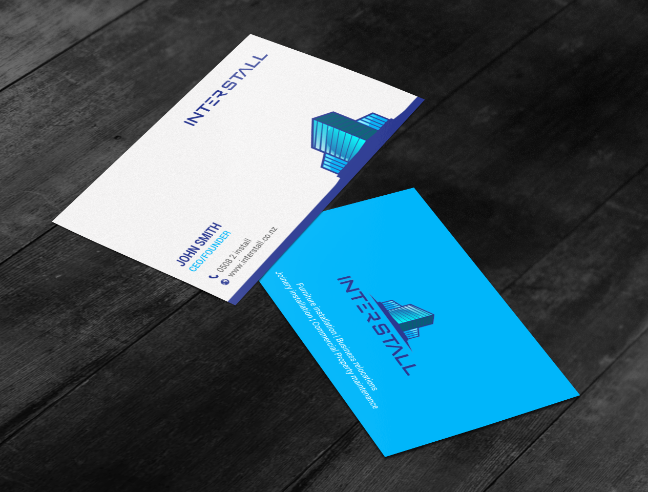 Diseño de Tarjeta de Presentación por chandrayaan.creative para Interstall ltd | Diseño #16641393