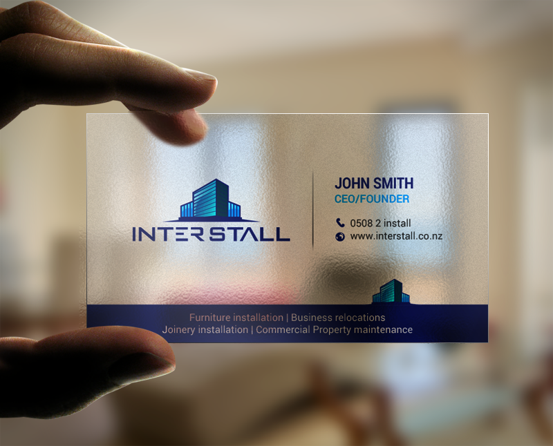 Diseño de Tarjeta de Presentación por chandrayaan.creative para Interstall ltd | Diseño #16641431