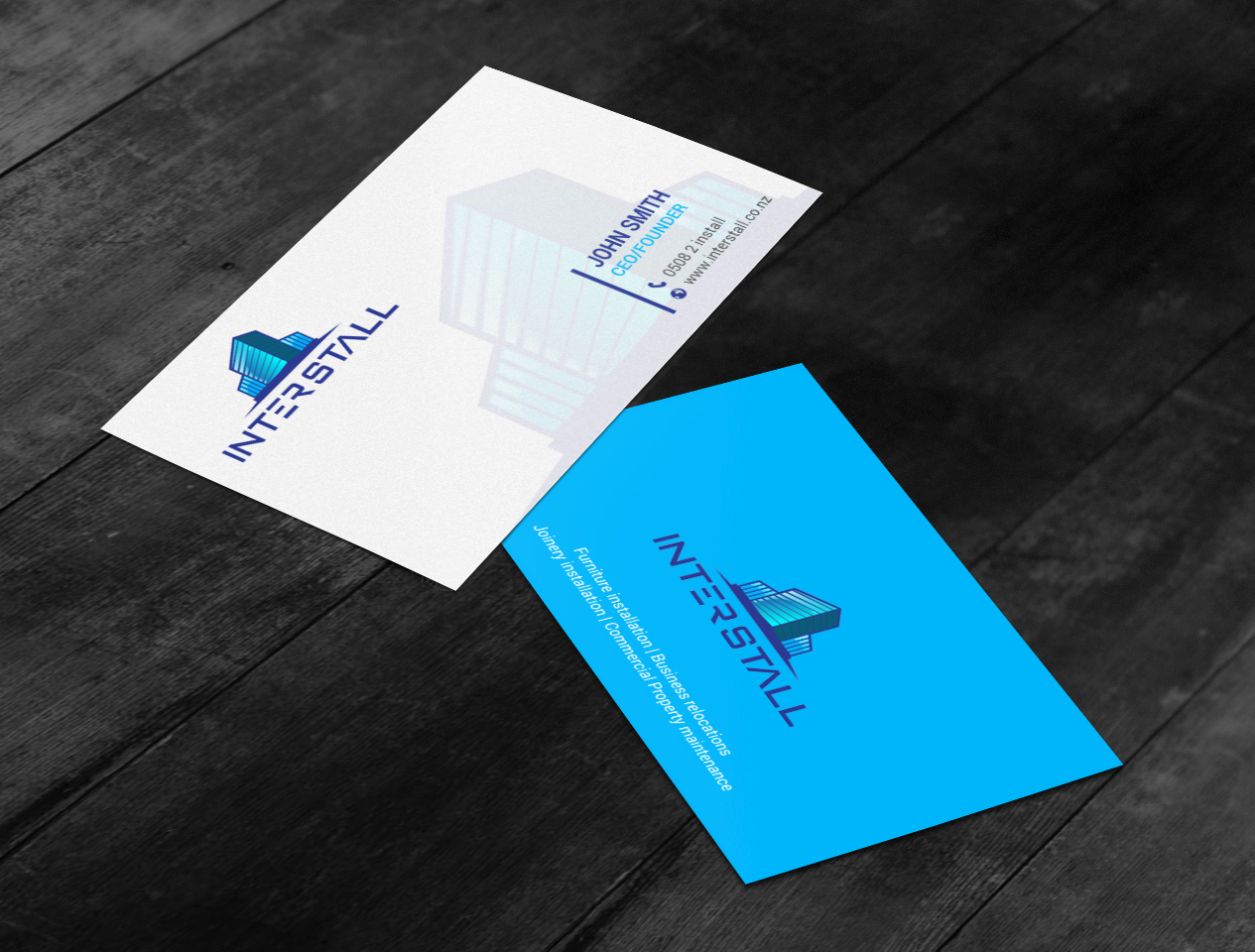 Diseño de Tarjeta de Presentación por chandrayaan.creative para Interstall ltd | Diseño #16641434