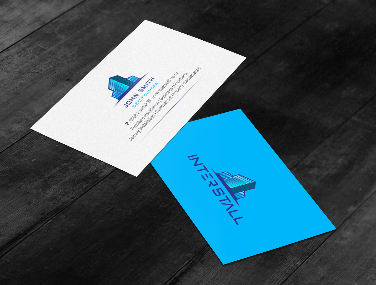 Diseño de Tarjeta de Presentación por chandrayaan.creative para Interstall ltd | Diseño #16641507