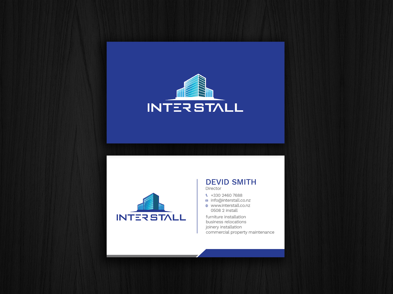 Diseño de Tarjeta de Presentación por Graphic Flame para Interstall ltd | Diseño #16615020